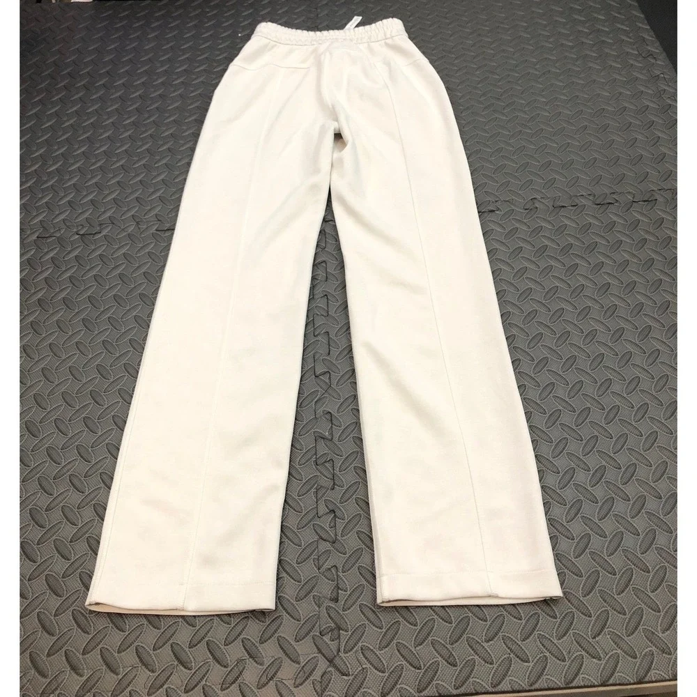 Lululemon Softstreme High-Rise Pant Women 0 Light Ivory Bone Wide Leg LW5EGTS